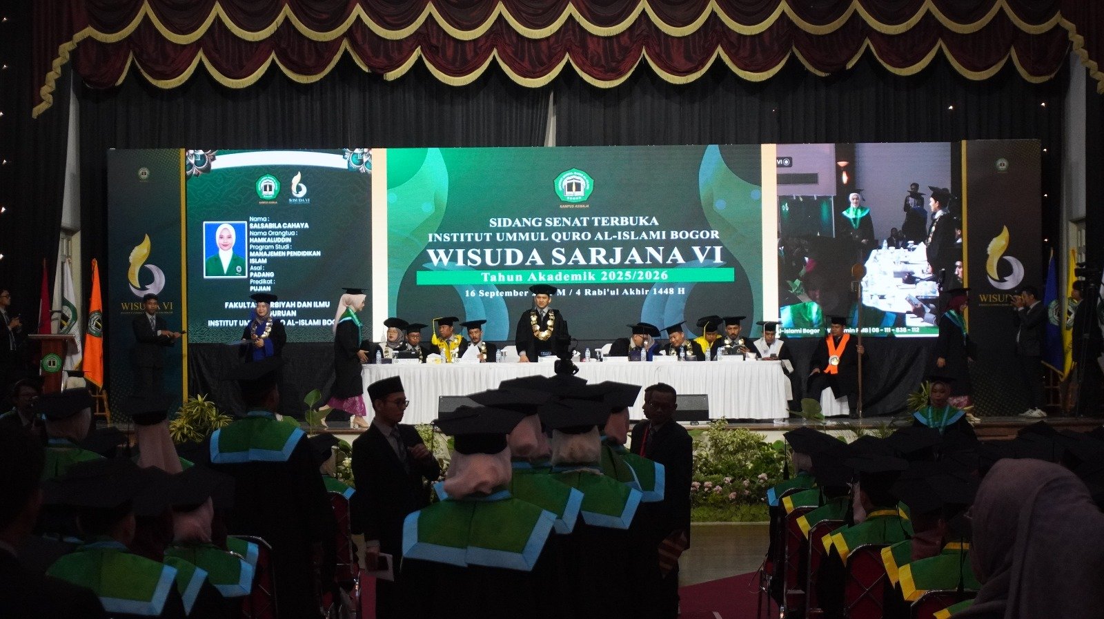 IUQI Bogor Kukuhkan 416 Wisudawan pada Wisuda Sarjana VI 2025/2026