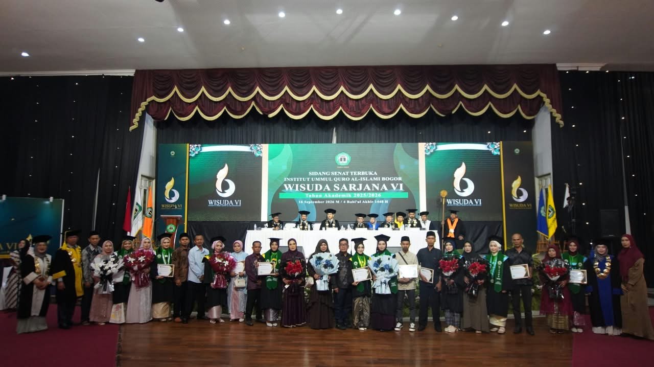 Sembilan Wisudawan Raih Penghargaan Terbaik Tingkat Prodi pada Wisuda VI IUQI Bogor