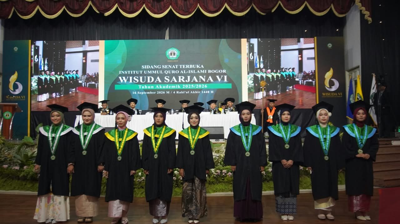 Sembilan Wisudawan Raih Penghargaan Terbaik Tingkat Prodi pada Wisuda VI IUQI Bogor